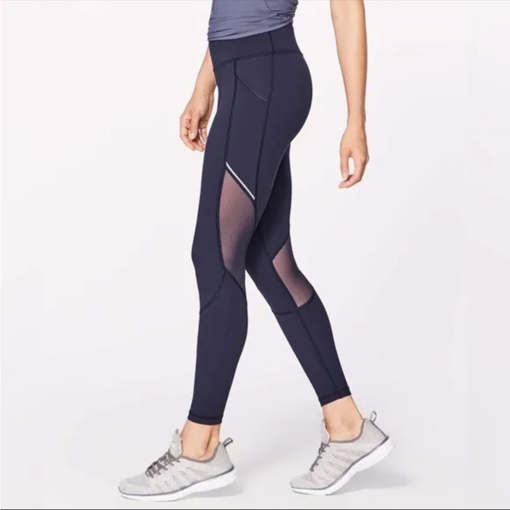 Lululemon Miles Ahead Tight 28” Mesh Yoga Legging Pants